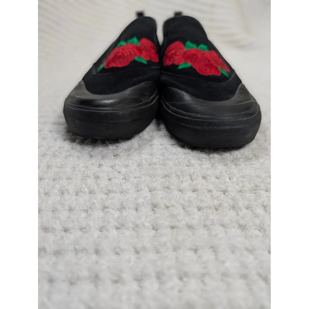 Adidas Matchcourt Slip-On Na-Kel Smith Black Rose Embroidery Shoes 9